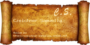 Czeichner Samuella névjegykártya